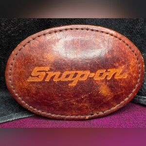 Snap-On Leather/Metal Belt Buckle